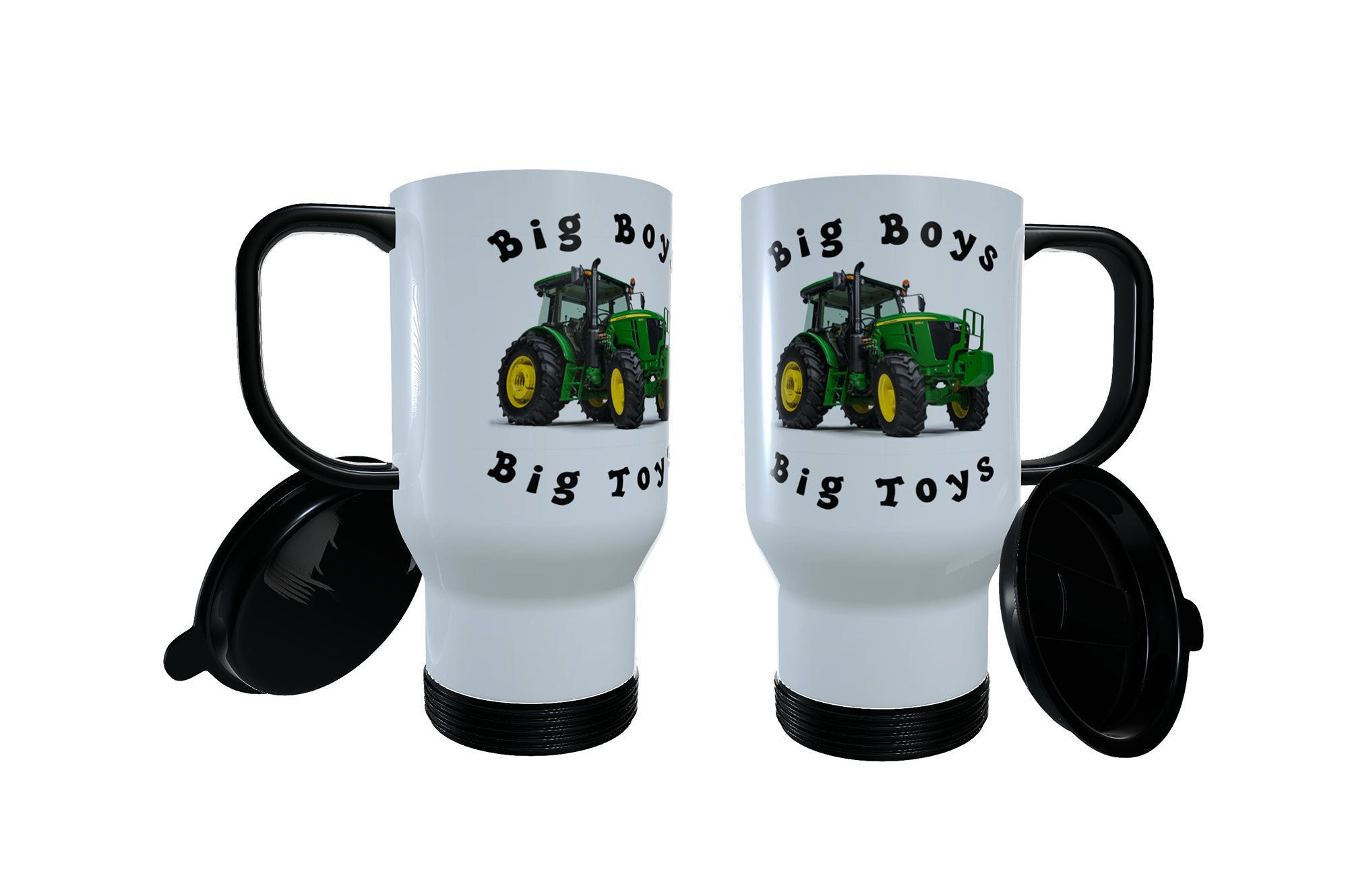 Green Tractor Travel Mug - Big Boys Big Toys, Tractor Travel Mug